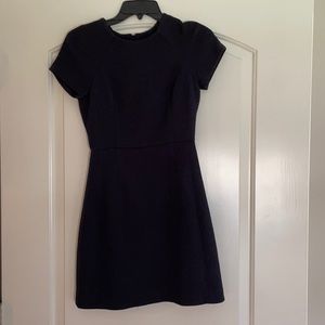 Banana Republic Diamond Jacquard Dress in Navy